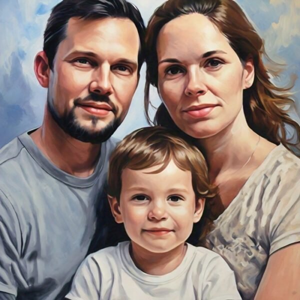 acrylic family portrait