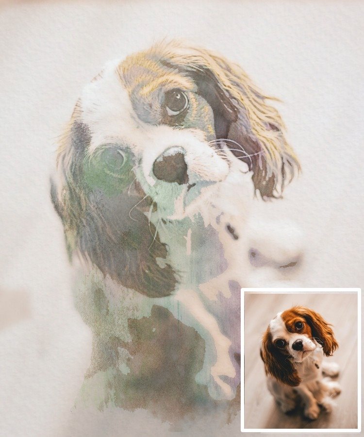 Custom Pet Portraits Watercolor - Artist Clap